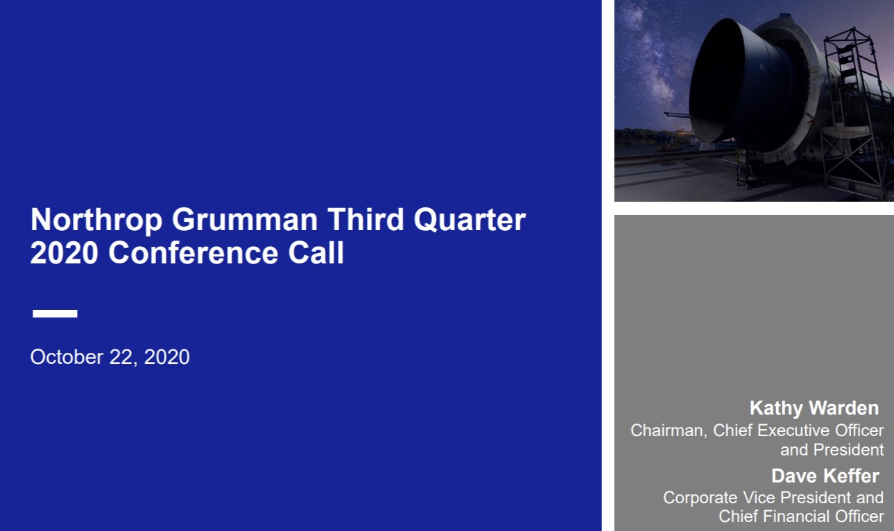 Northrop Grumman 2020 Q2 Earnings Call Presentation